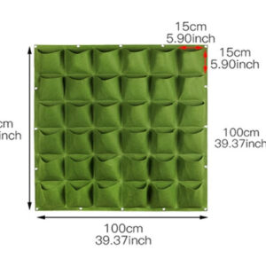 Bolsa de Cultivo Vertical Maceta de Pared Jardín Terraza – Darababy.mx
